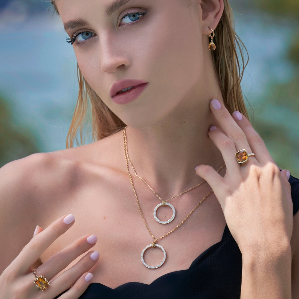9ct Yellow Gold Single-Stone Citrine Ring