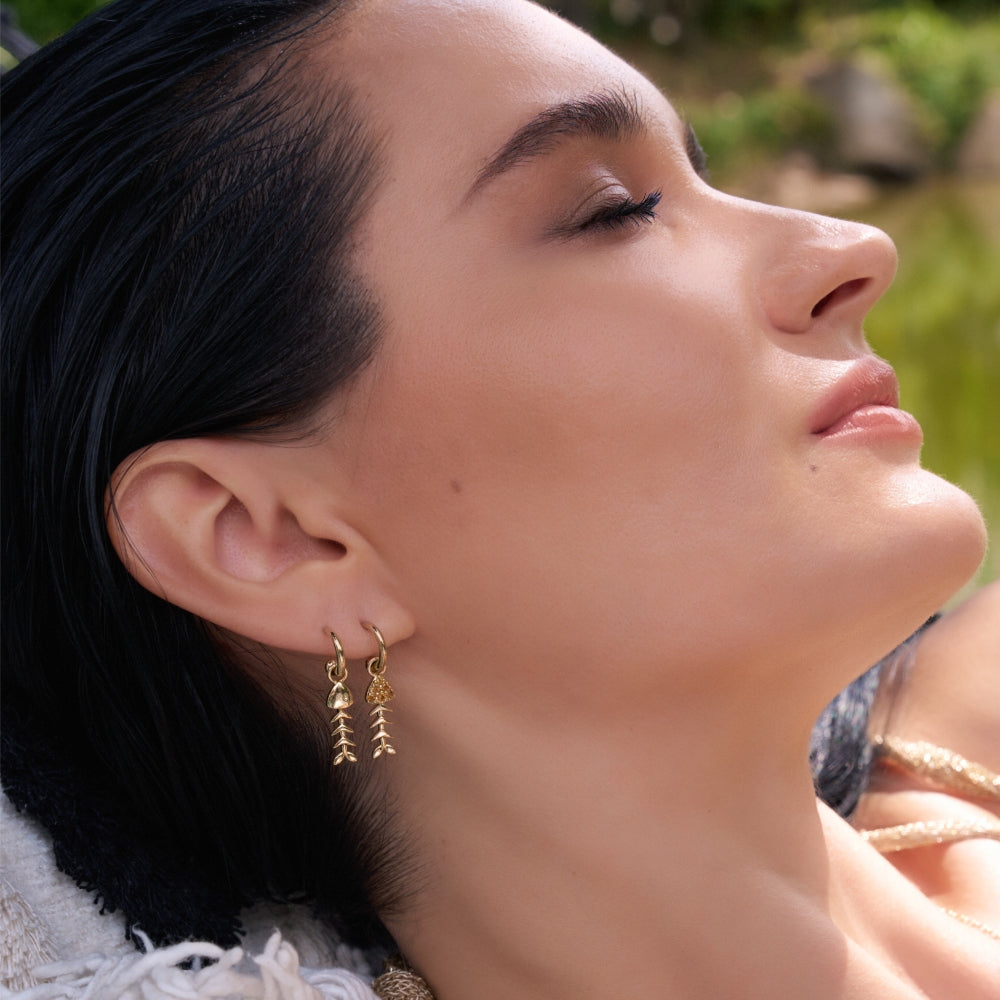 9ct Yellow Gold Hoops (Without Charms)