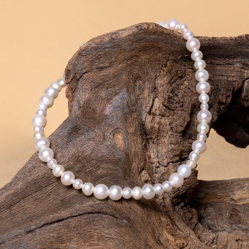 Freshwater Pearl Anklet (Elastic)