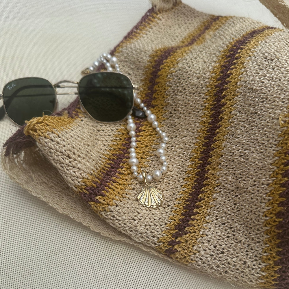 9ct Yellow Gold Necklace with Baroque Pearls