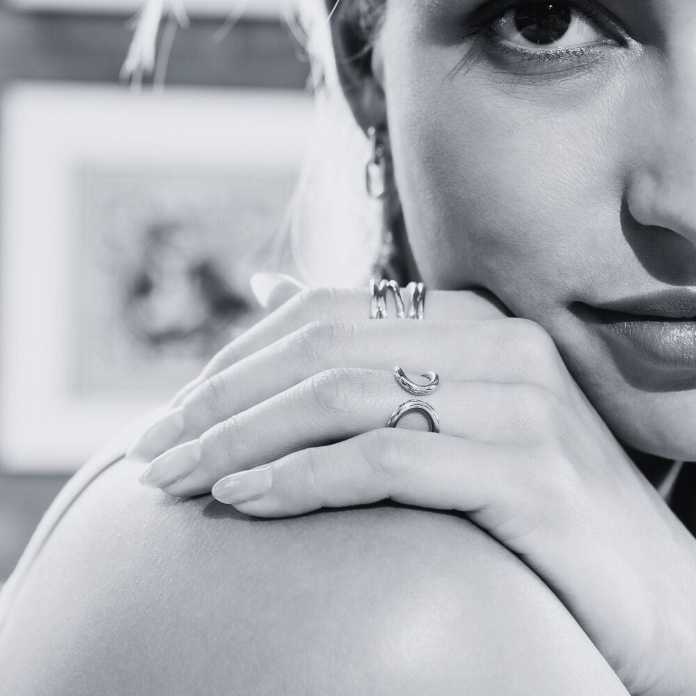 Sterling Silver Oval Ring