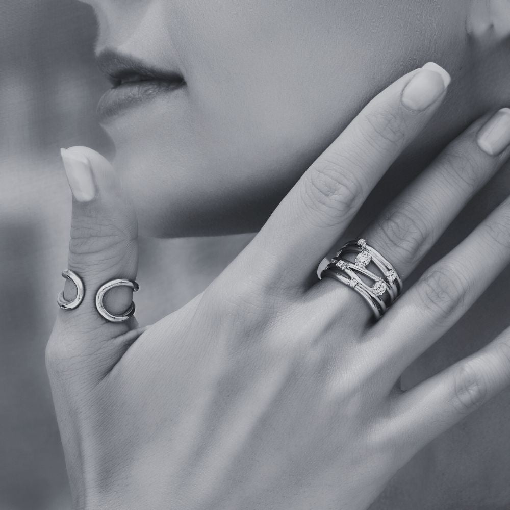 Sterling Silver Oval Ring