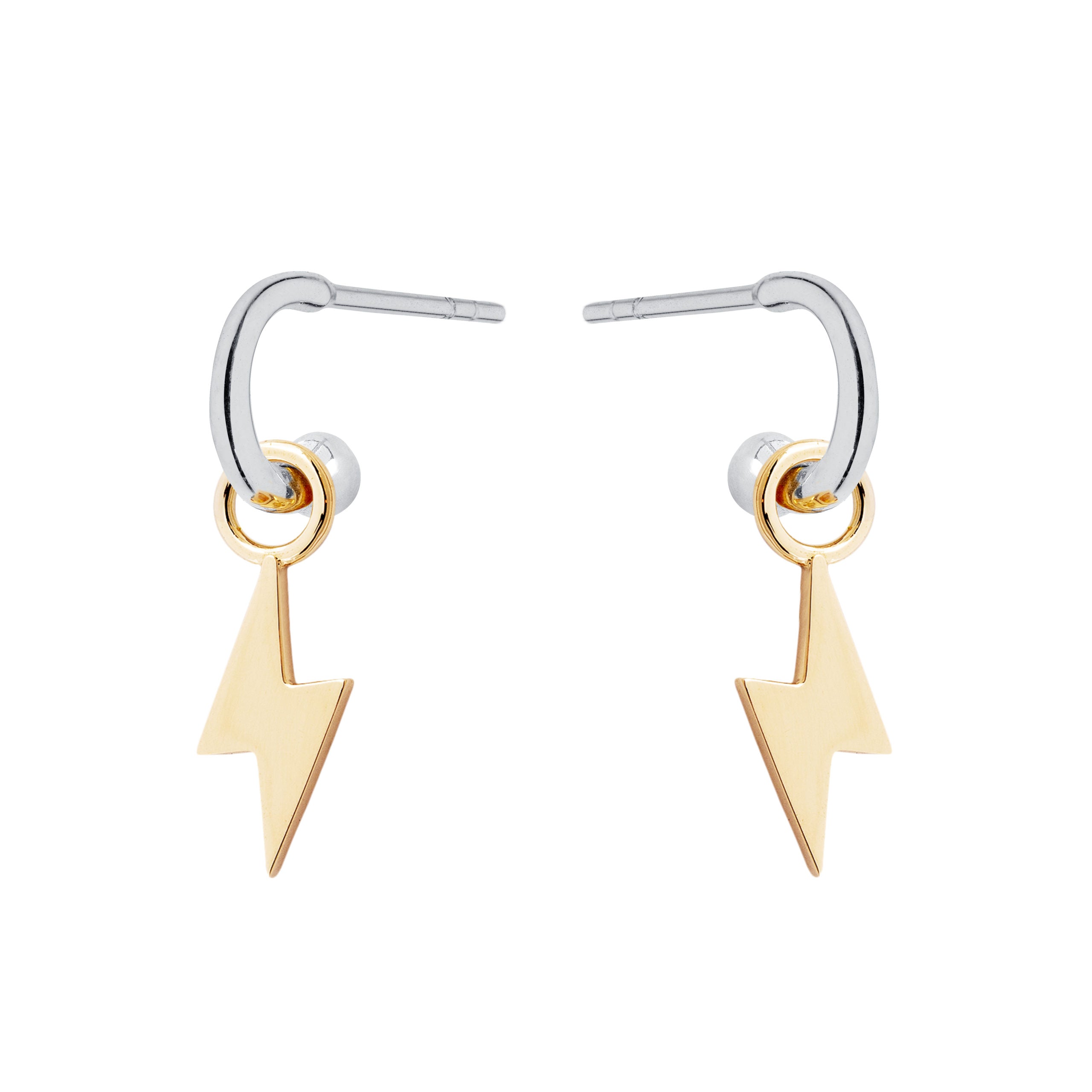 9ct White Gold Hoops (Without Charms)