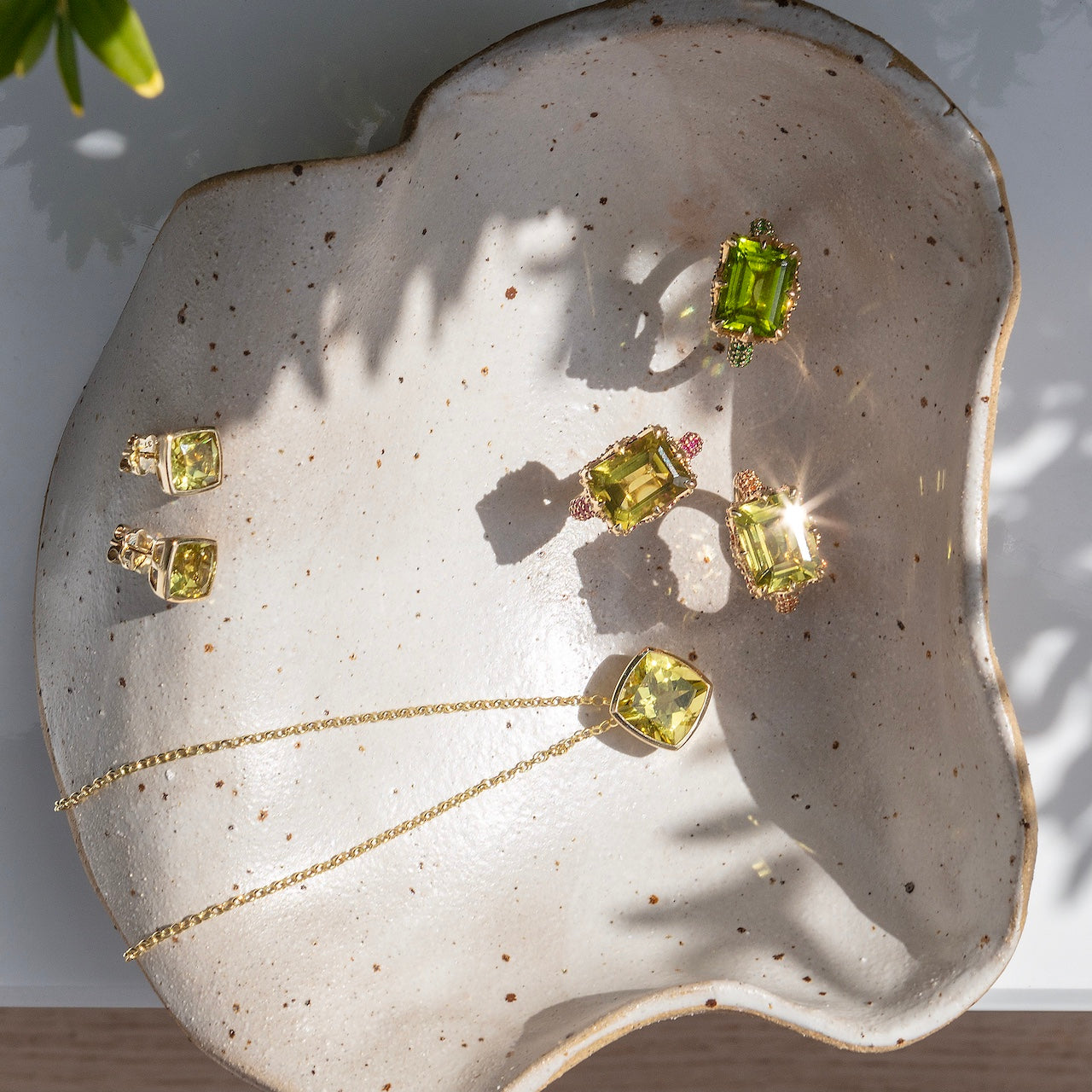 9ct Yellow Gold Single-Stone Lemon Quartz Necklace