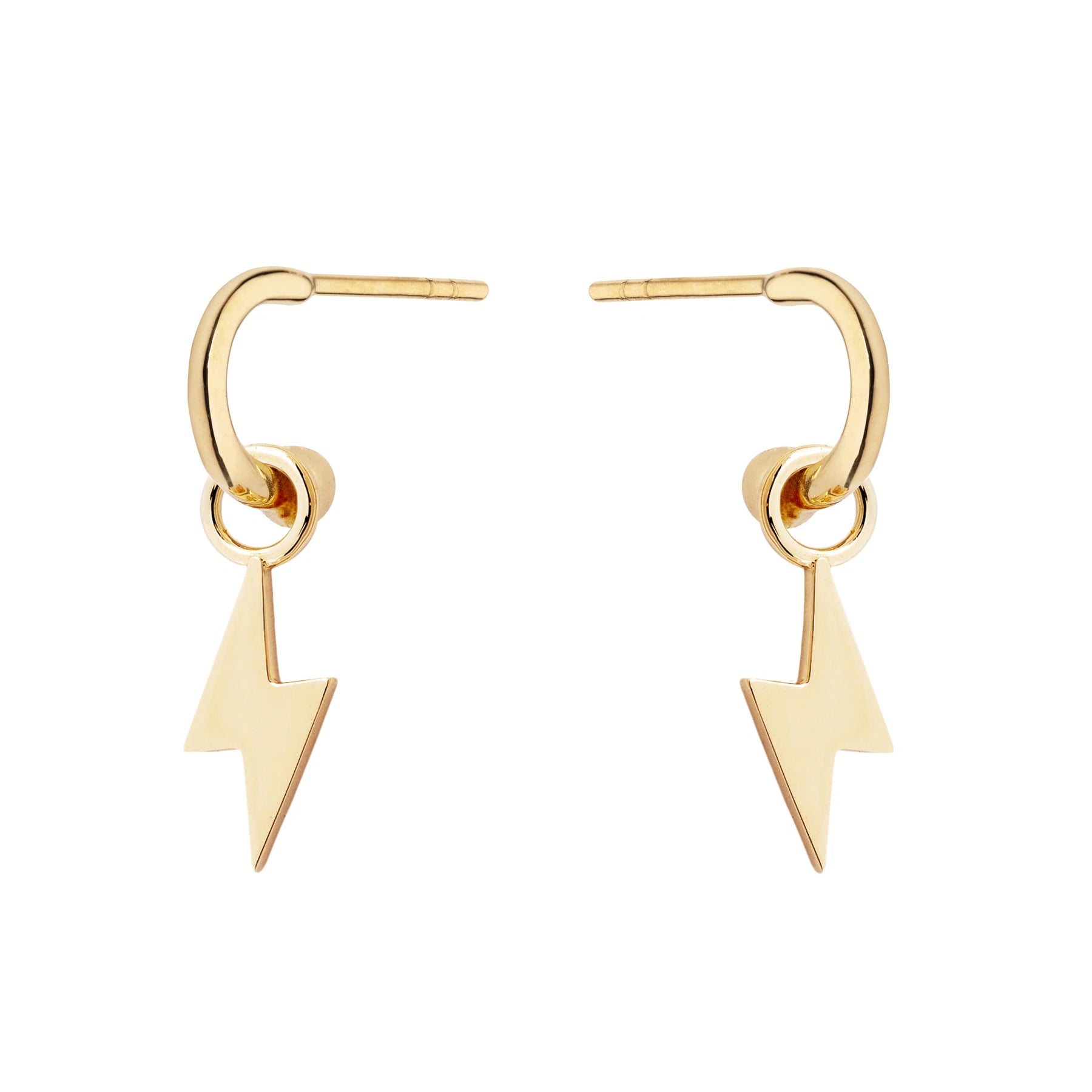 9ct Yellow Gold Lightning Bolt Charms