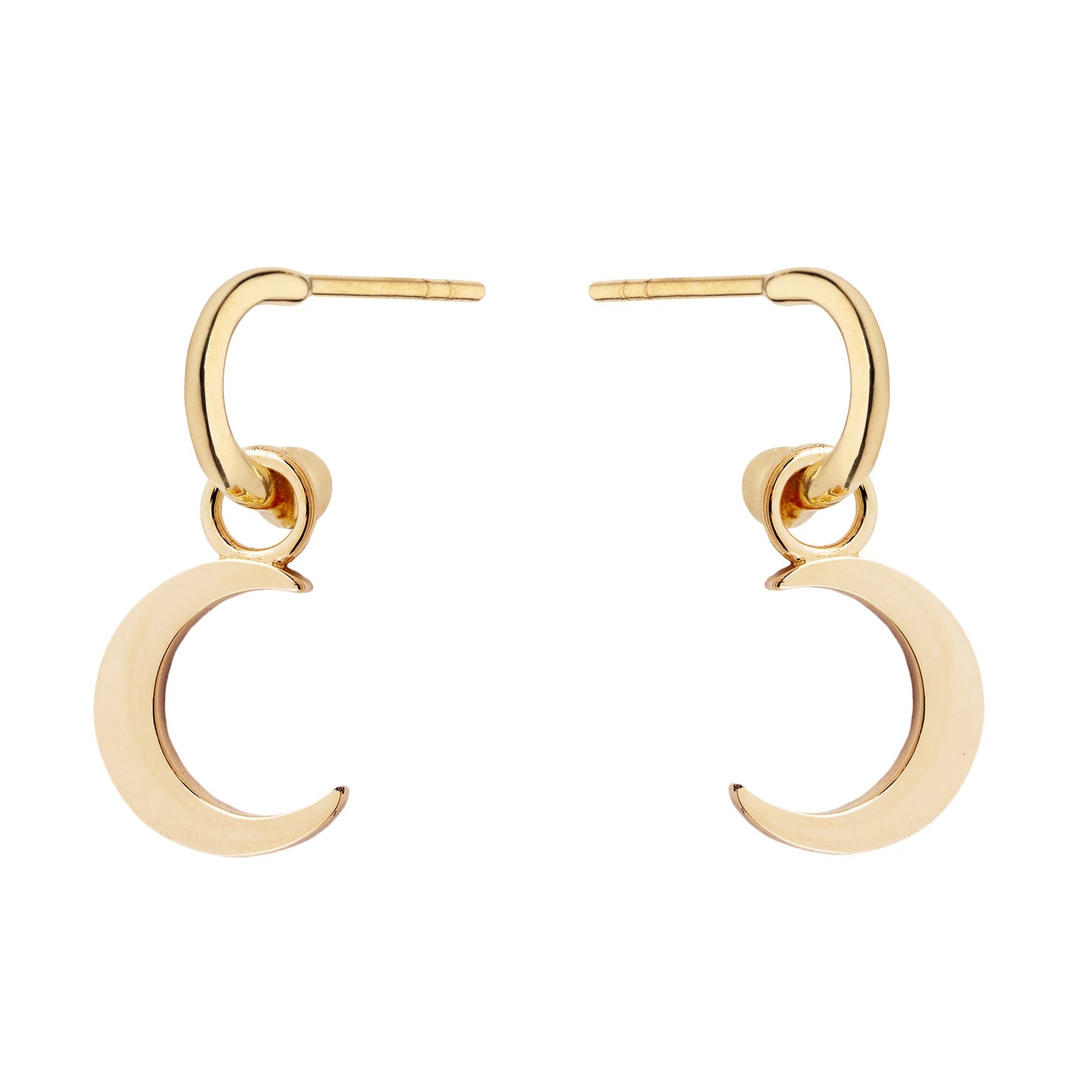 9ct Yellow Gold Half-Moon Charms