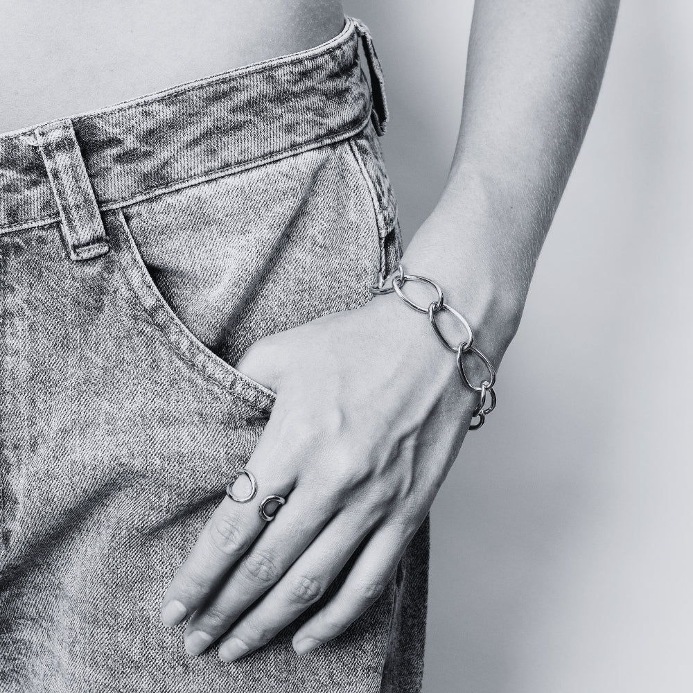 Sterling Silver Oval Ring