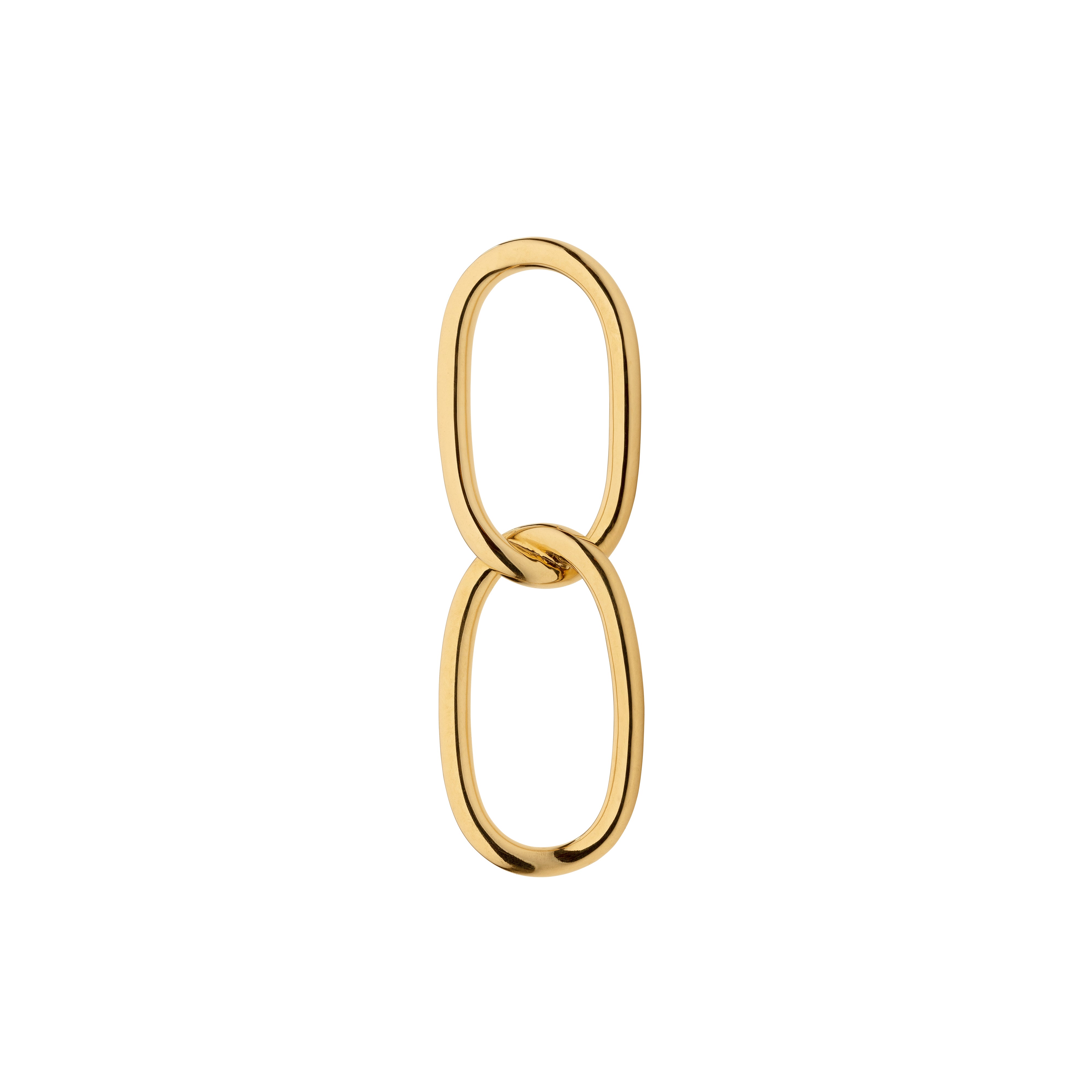 9ct Yellow Gold Double Oval Earrings